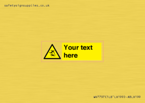 Custom warning thin ice